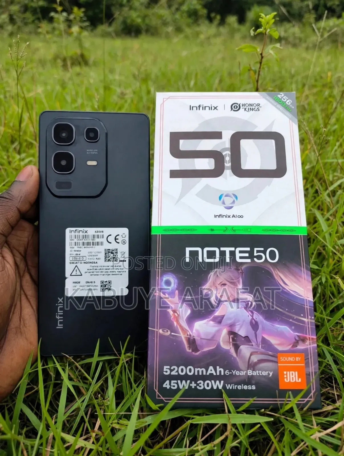 New Infinix Note 50 4G 256 GB Graphite