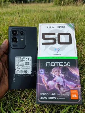 New Infinix Note 50 4G 256 GB Black