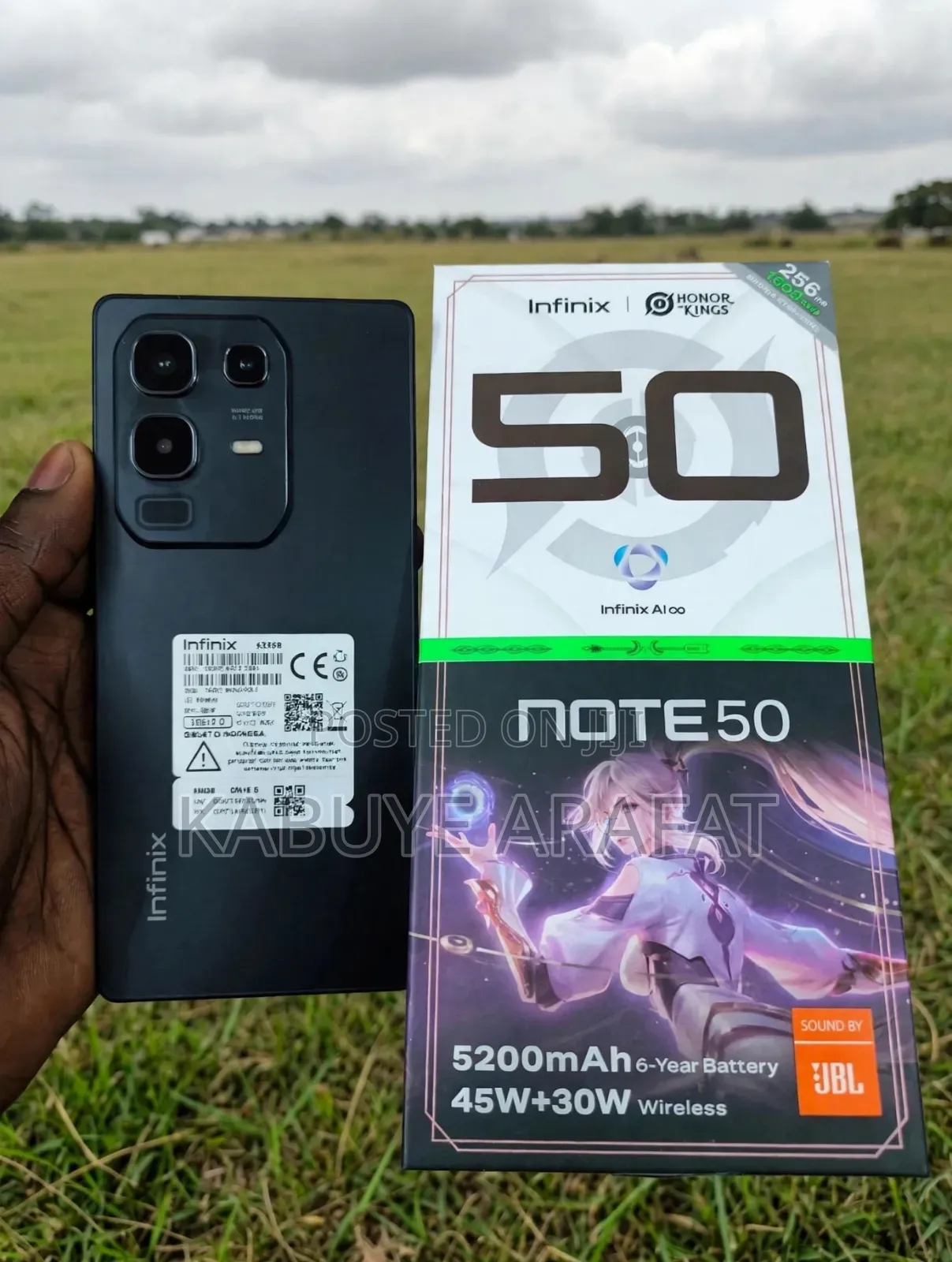 New Infinix Note 50 4G 256 GB Black