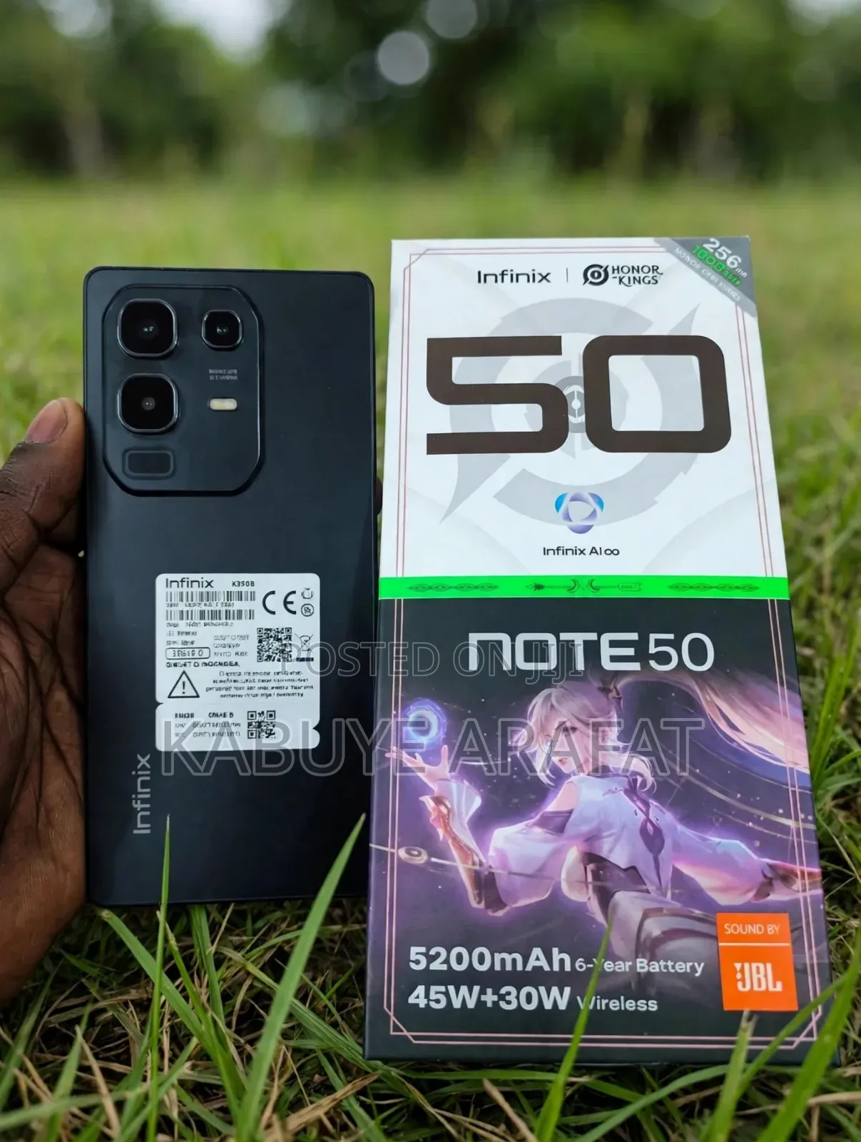 New Infinix Note 50 4G 256 GB Black