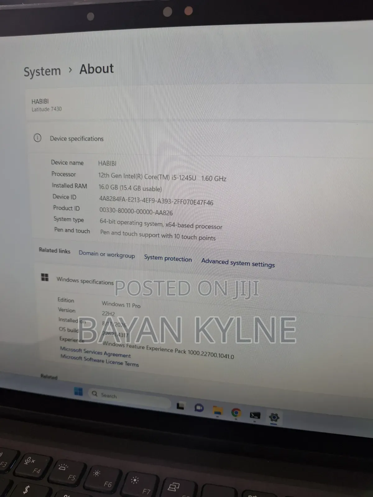 Laptop Dell Latitude 7430 16GB Intel Core i5 SSD 512GB