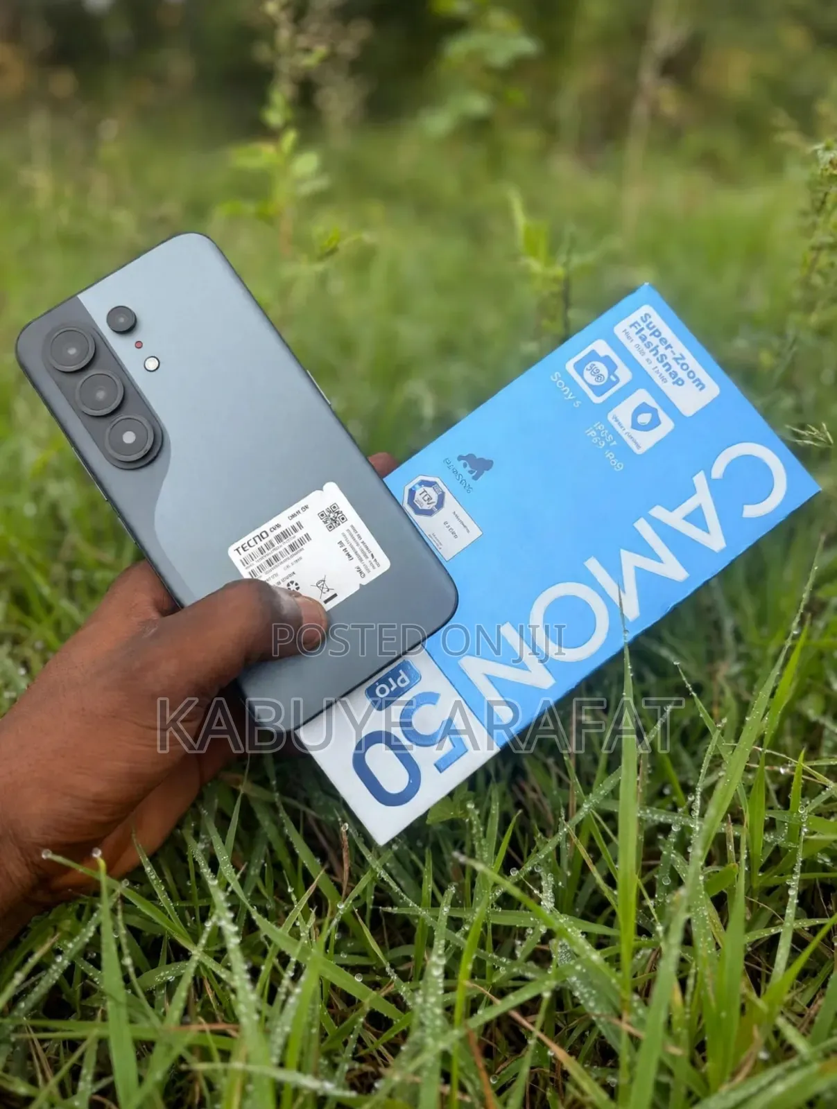 New Tecno Camon 50 Pro 256 GB Black