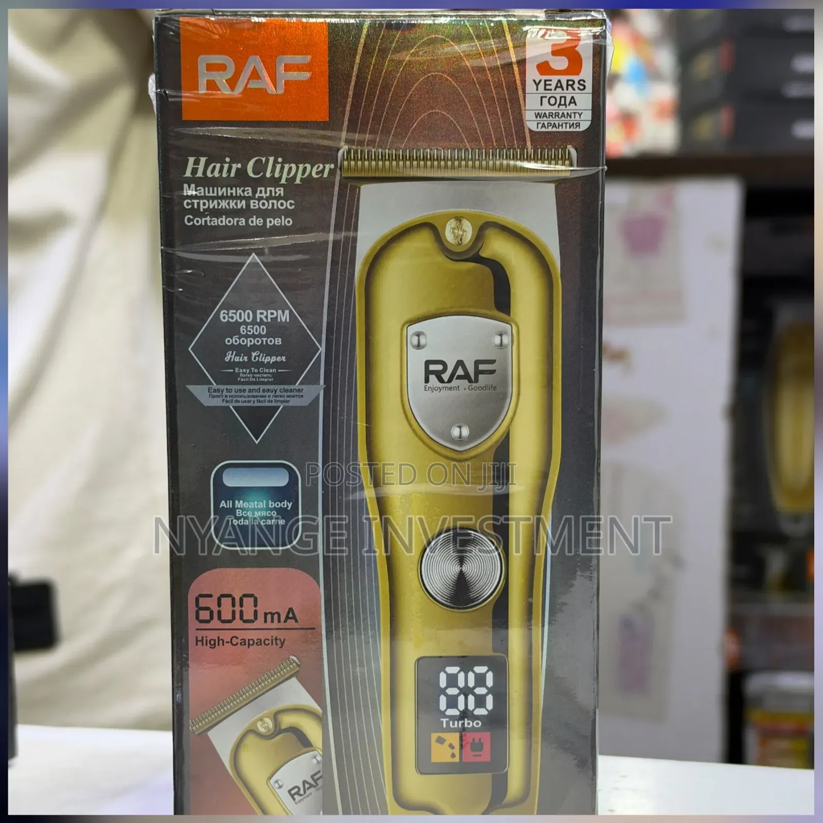 RAF R.4038 Hair Clipper, a Cordless Electric Hair and Beard Trimmer