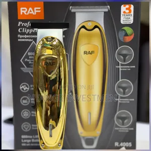 RAF R.4005 Rechargeable Golden Hair Clipper and Trimmer Kit.