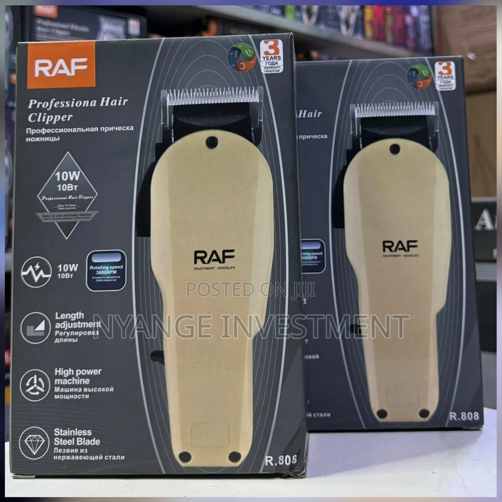 R 808 Electric Professional Hair Clipper Non Rechargeable
