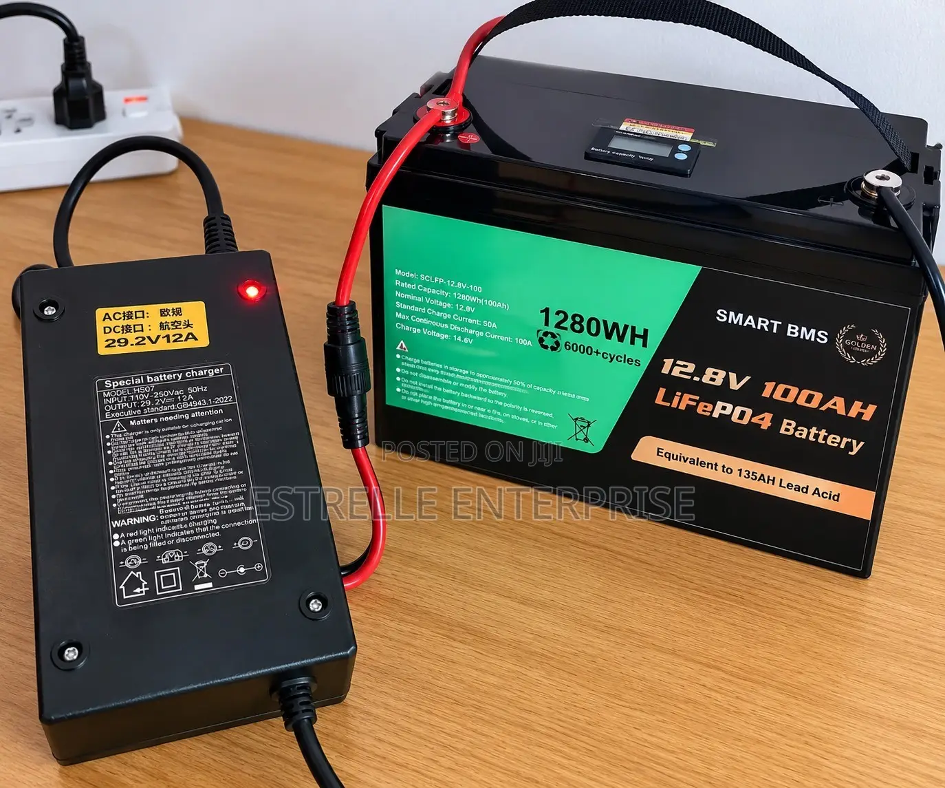 29.2V 12A Lithium Battery Charger – 24V LiFePO4 Fast Charger