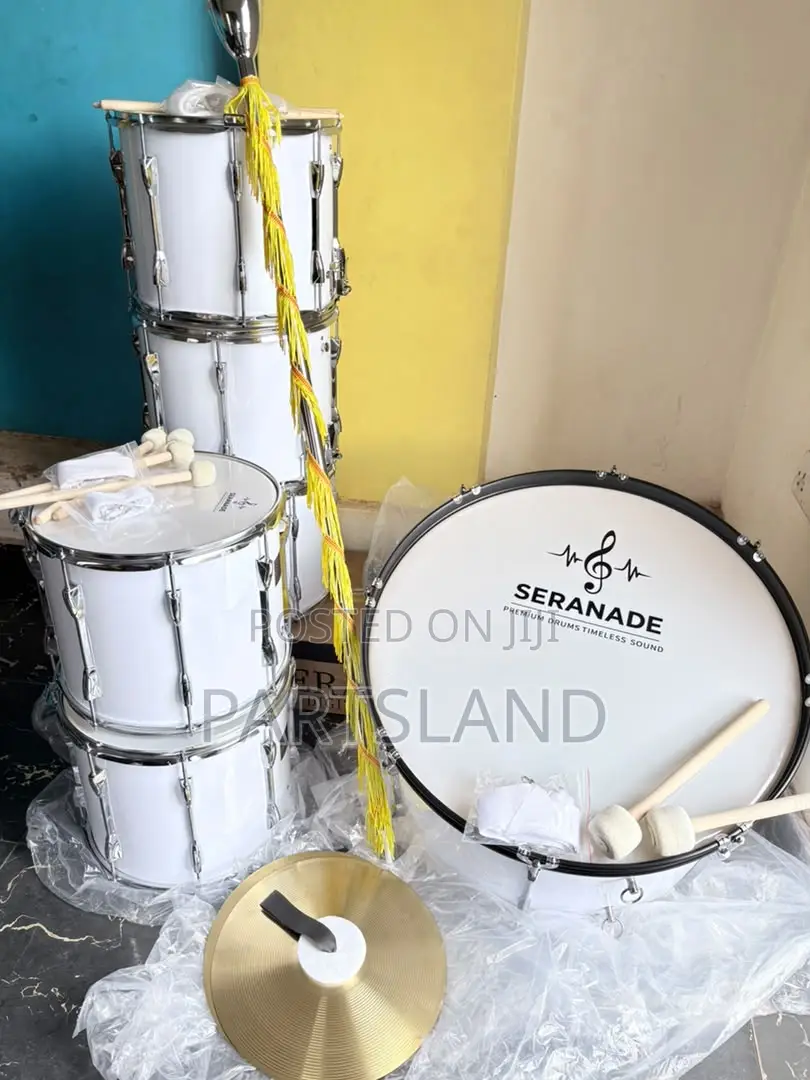 8 PCS Brass Band Drum Set