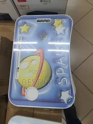Printed Folding Lap Desk with Cup Holder and Device Slot