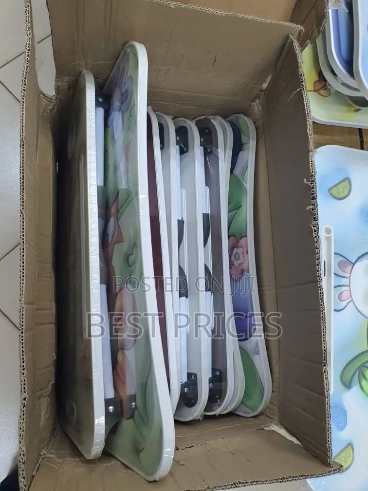 Printed Folding Lap Desk with Cup Holder and Device Slot