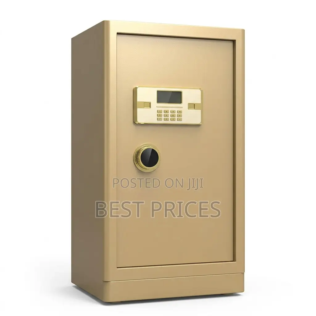 Tall Gold-Tone Digital Keypad Safe