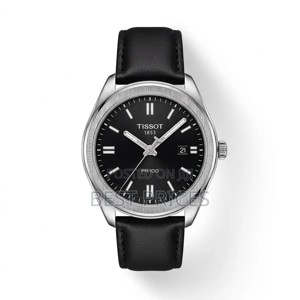 Classic Black-Dial Silver-Tone Analog Watch