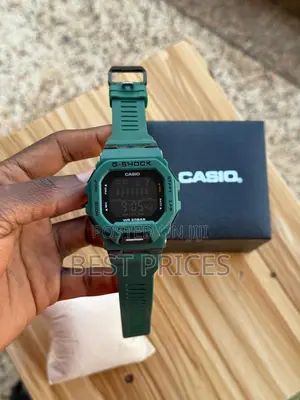 Green Digital Sports-Style Watch