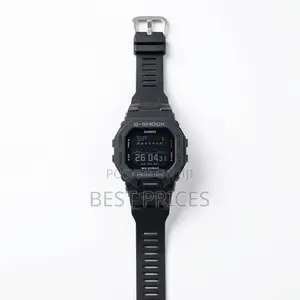 All-Black Digital Sports-Style Watch