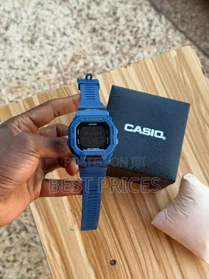 Blue Digital Sports-Style Watch