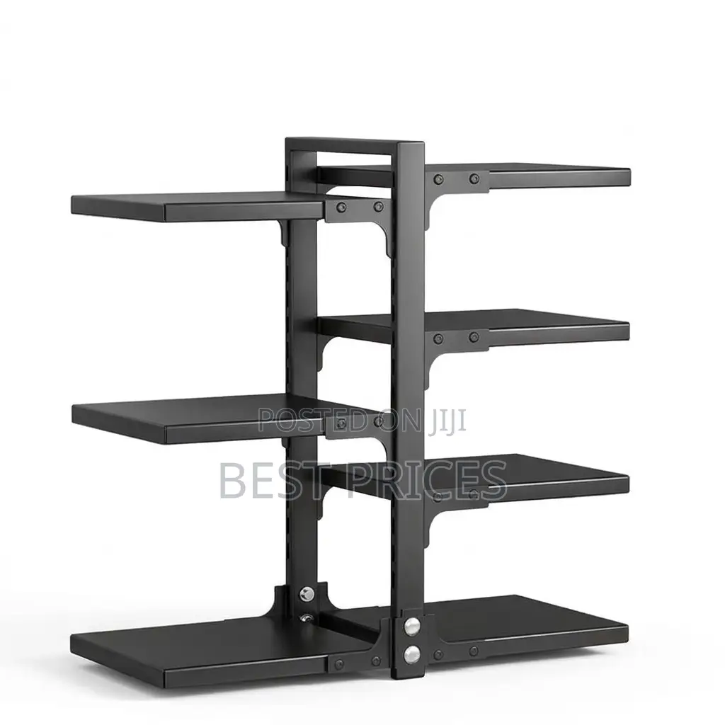 7-Shelf Double-Sided Pot and Pan Storage Rack – Black