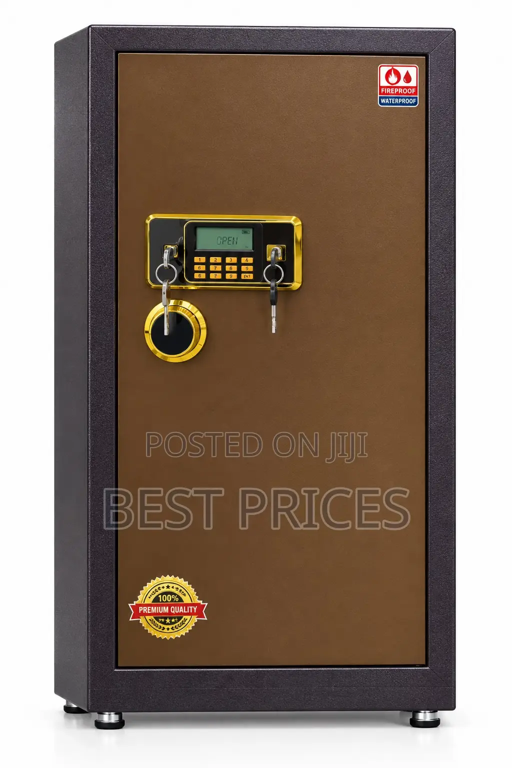 Home/Commercial Digital Safe with Key Locks - Fire & Waterproof 135kg