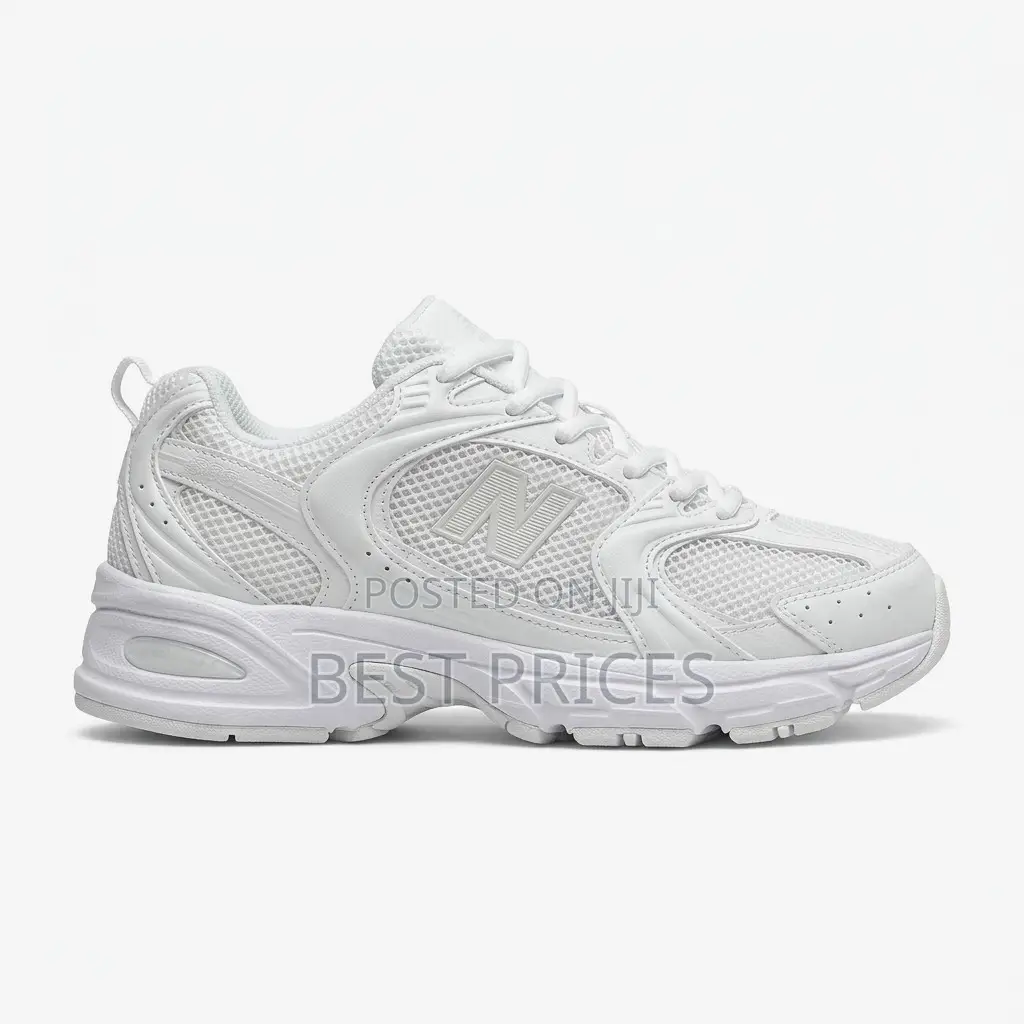 White Mesh Chunky Sneakers