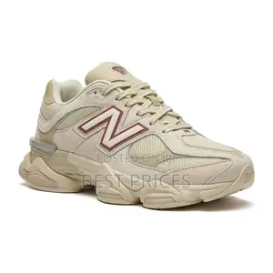 Beige Mesh Chunky Sneakers – Burgundy Detail