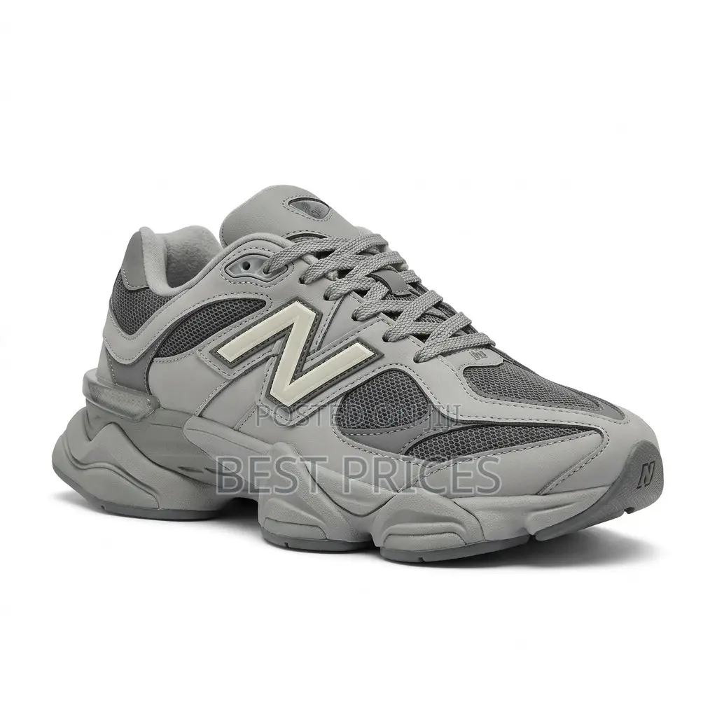 Grey Mesh Chunky Sneakers