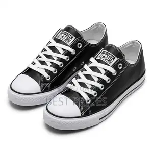 Black & White Low-Top Sneakers