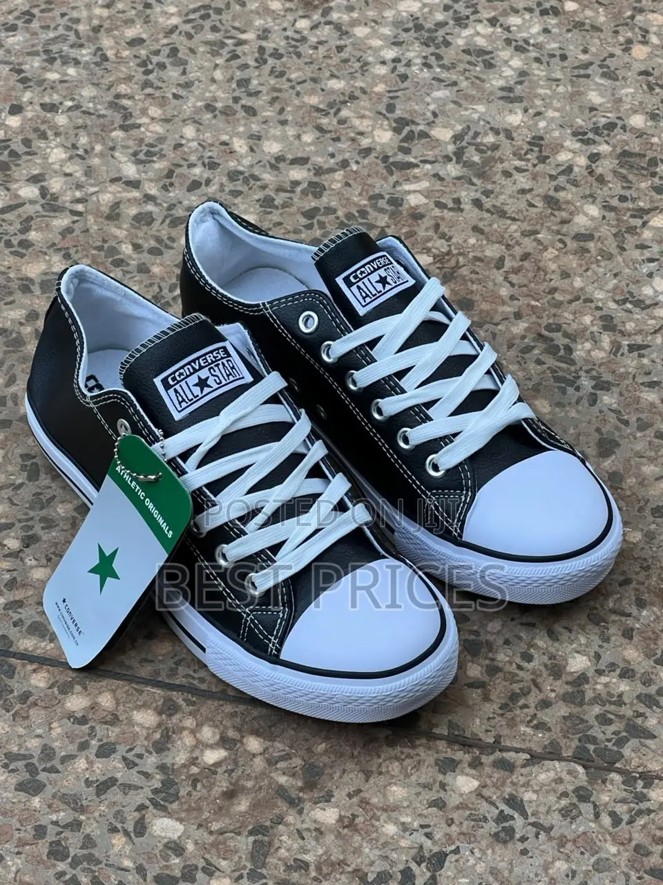 Black & White Low-Top Sneakers
