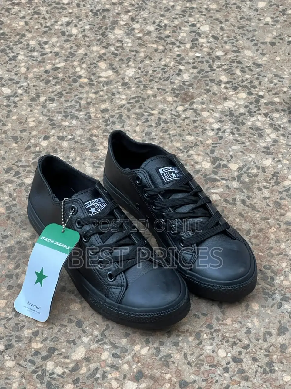 All-Black Low-Top Sneakers