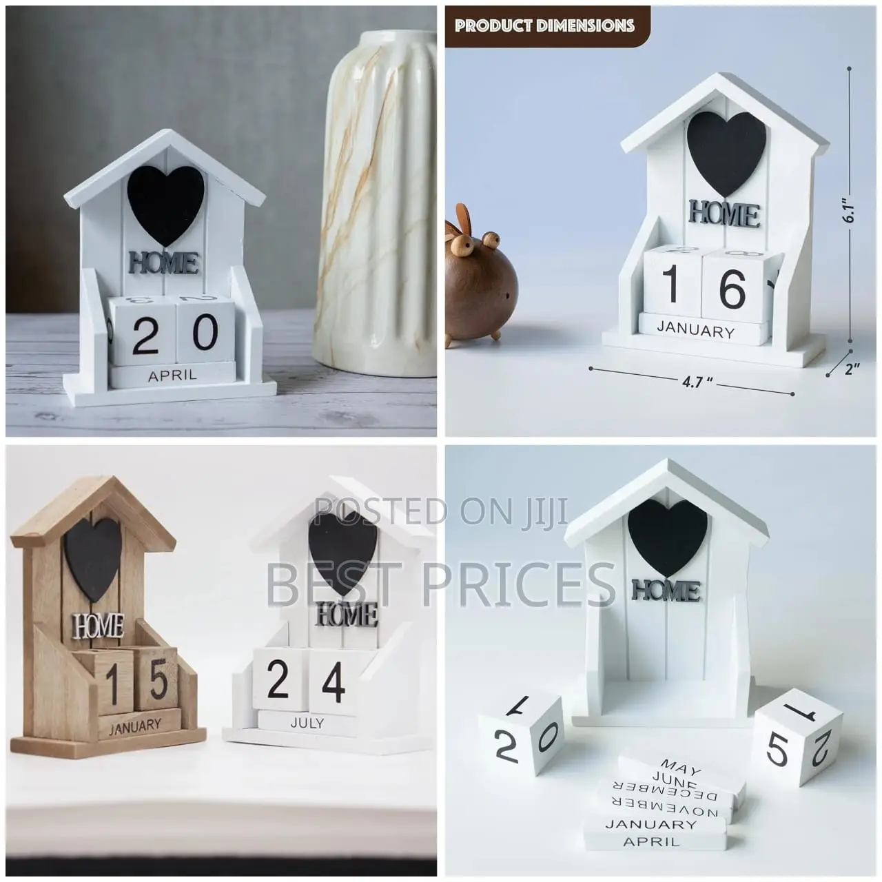Wooden House Perpetual Calendar