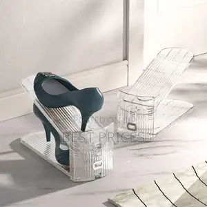 Adjustable Transparent Shoe Slots Organizer
