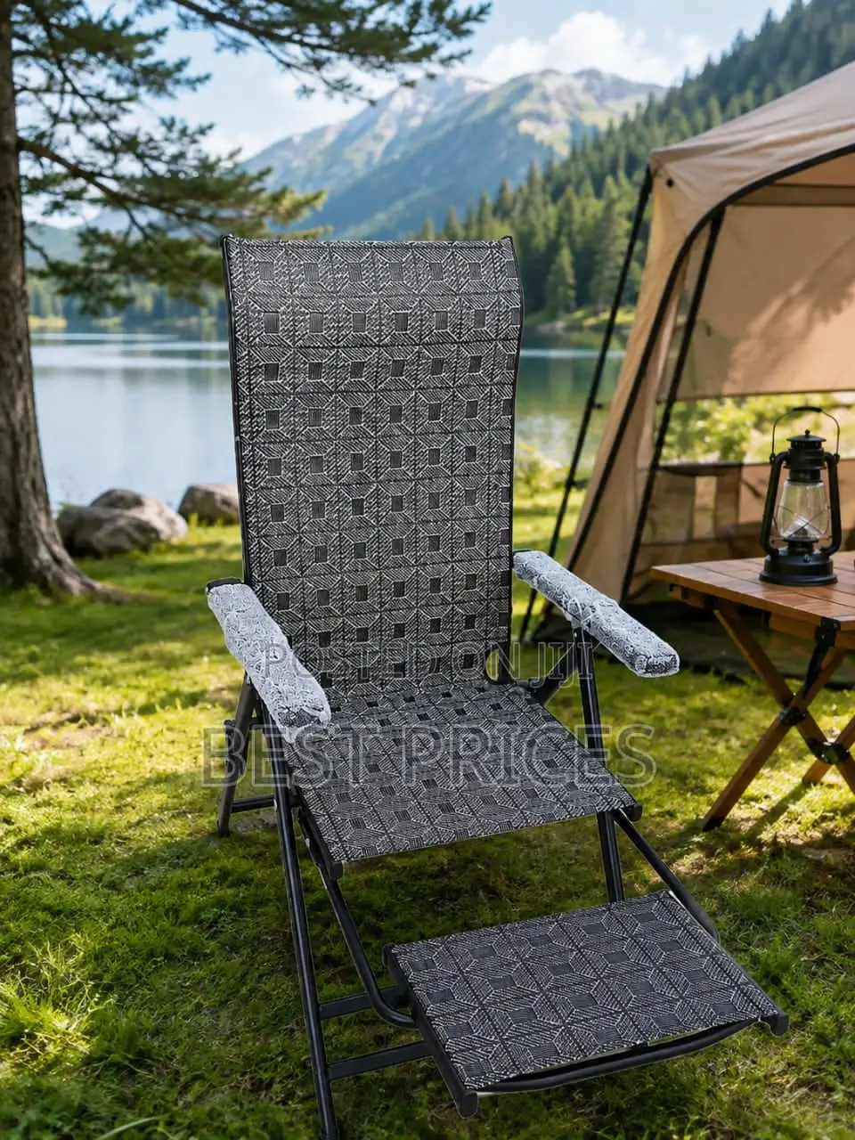 Folding Recliner Chair with Footrest