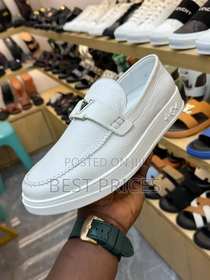 Louis Vuitton Leather Slip-On Loafer