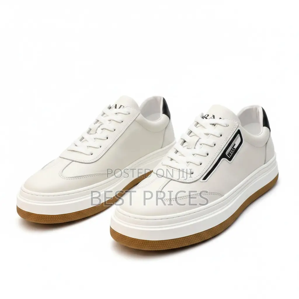 Prada Low-Top Leather Sneaker