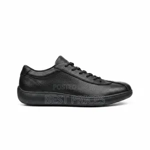 ECCO All-Black Leather Low-Top Sneaker