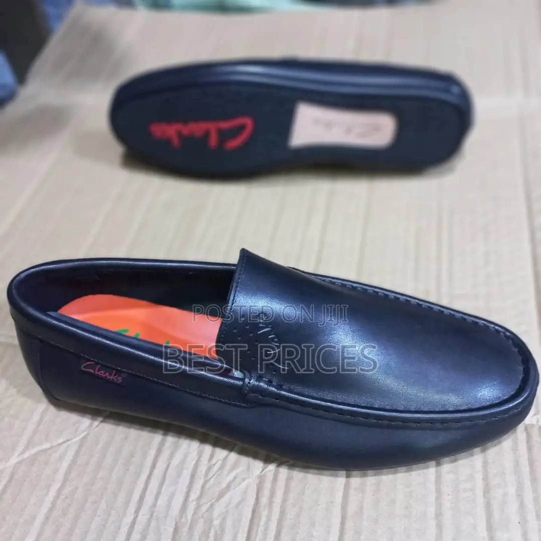 Men's Navy Blue Smooth Leather Slip-On Loafer