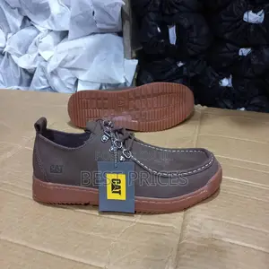 Men's Dark Olive Brown Nubuck Leather Moc-Toe Casual Shoe