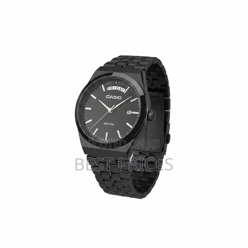 Casio Men's All-Black Watch WR 50M
