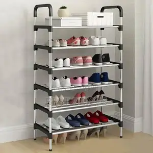 6-Tier Metal Shoe Rack Organizer