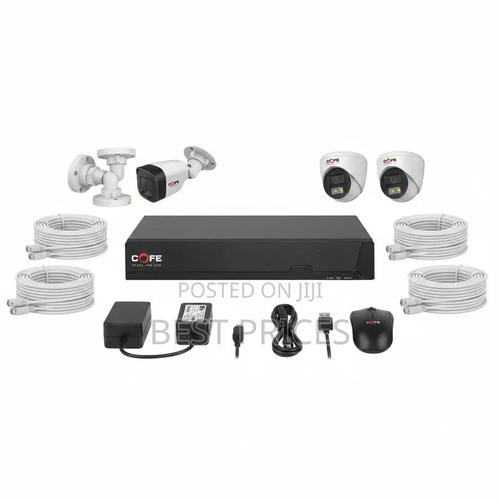 COFE 4-Channel CCTV Security Kit – Full Colour Night Vision