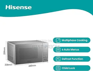 Hisense 20 Litres Digital Microwave - Silver