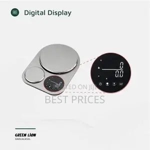 Green Lion Digital Kitchen Scale – Dual Display with Stainless Steel