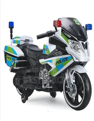 Kids Electric Police Motorcycle Ride-On Bike with Lights & Siren