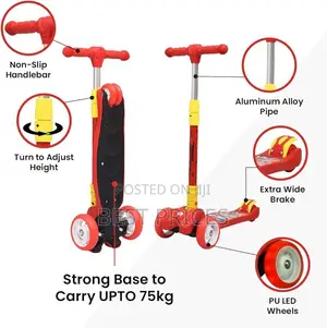 Kids 3-Wheel Kick Scooter with PU LED Wheels