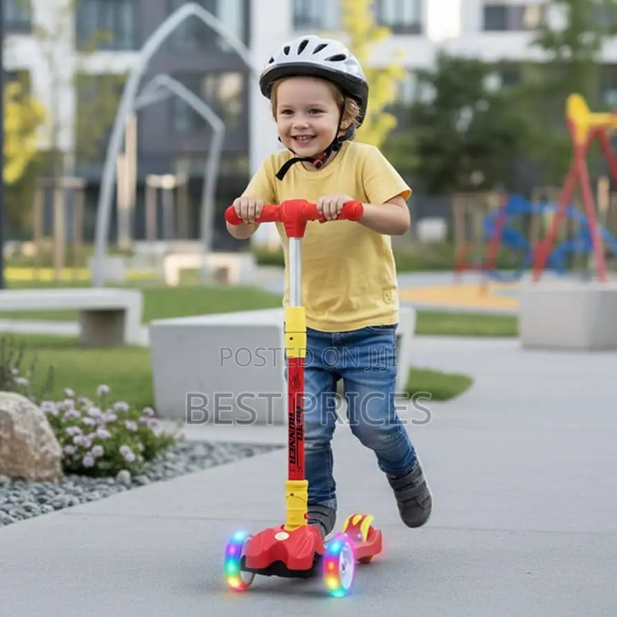 Kids 3-Wheel Kick Scooter with PU LED Wheels