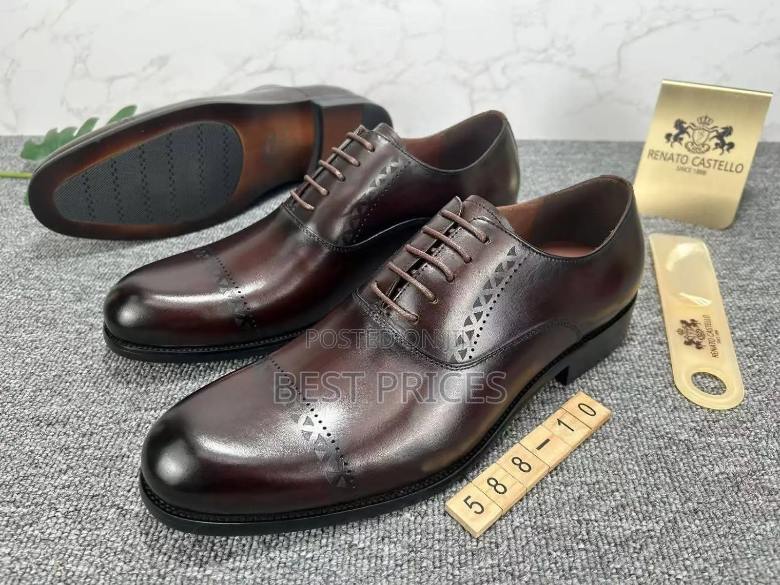 Renato Castello Men's Oxford Shoes - Model 588-10