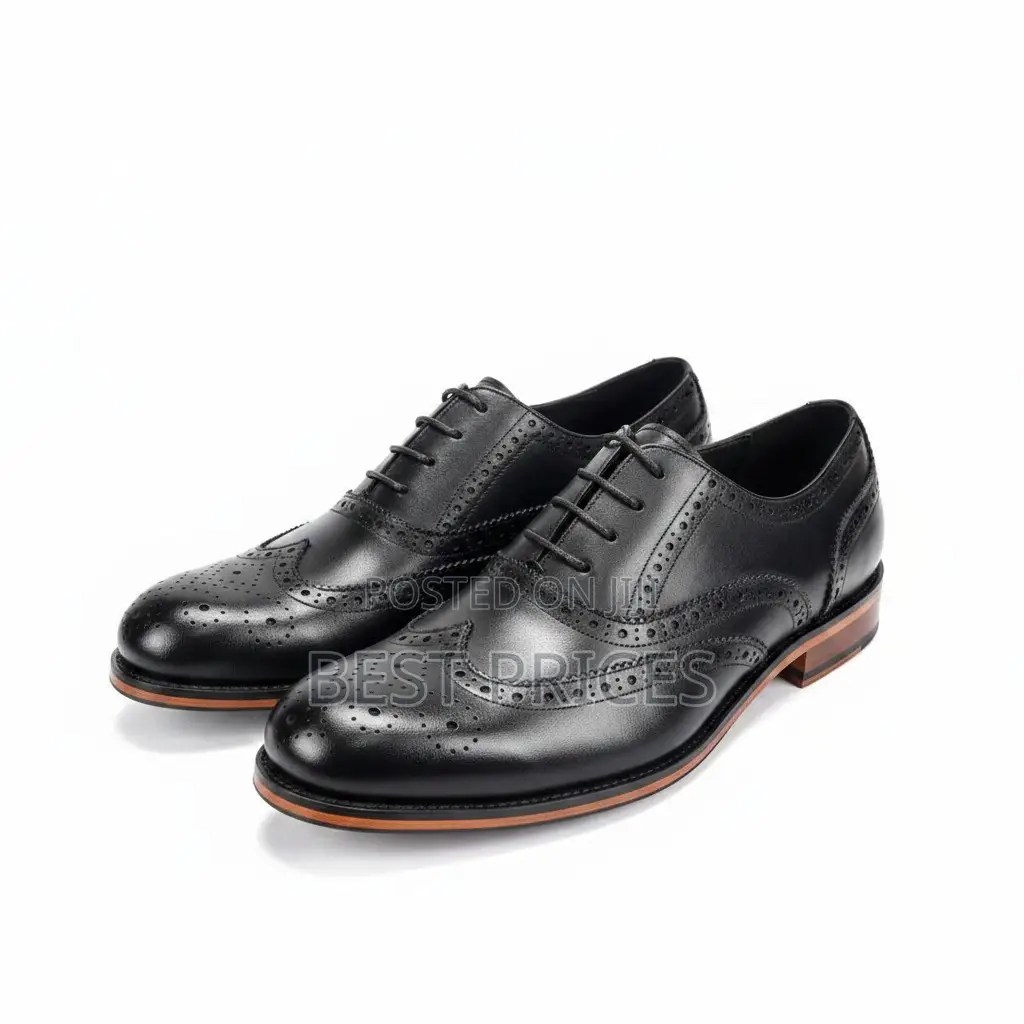Franco Banetti Men's Wingtip Brogue Oxfords - Model E132-1