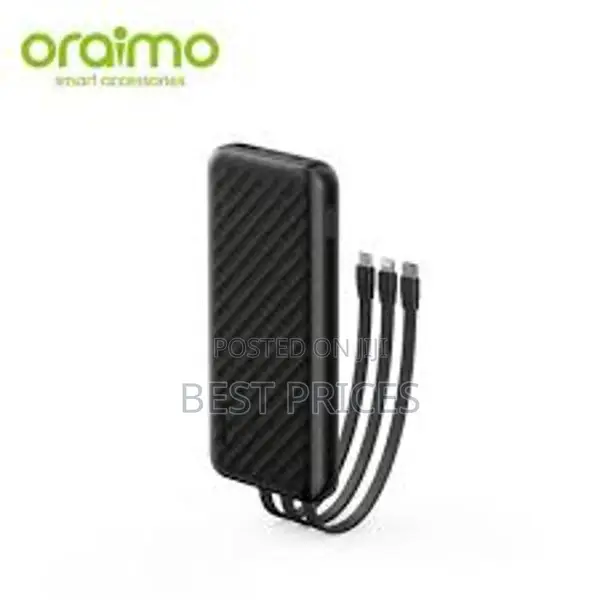 Oraimo Slice Link 10,000mAh Powerbank with 3 Inbuilt Cables