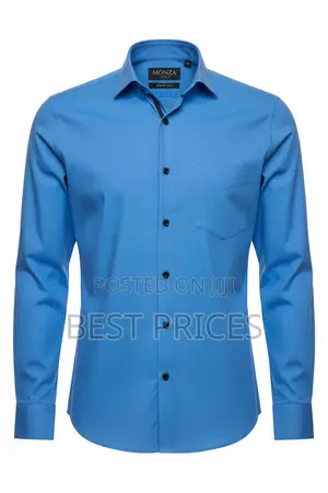 Monza Italy Men's Dress Shirt - Sky Blue