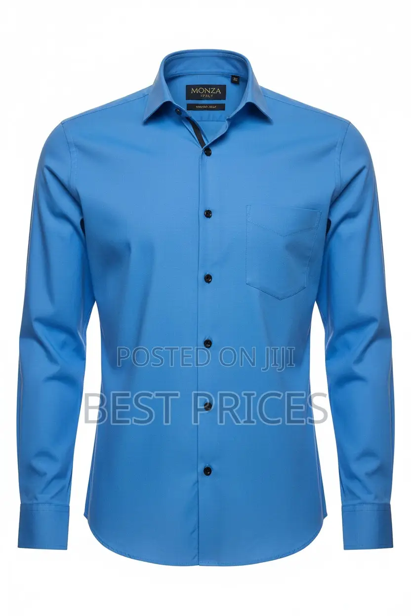 Monza Italy Men's Dress Shirt - Sky Blue