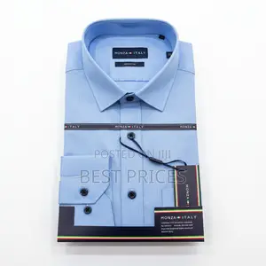 Monza Italy Men's Dress Shirt - Sky Blue