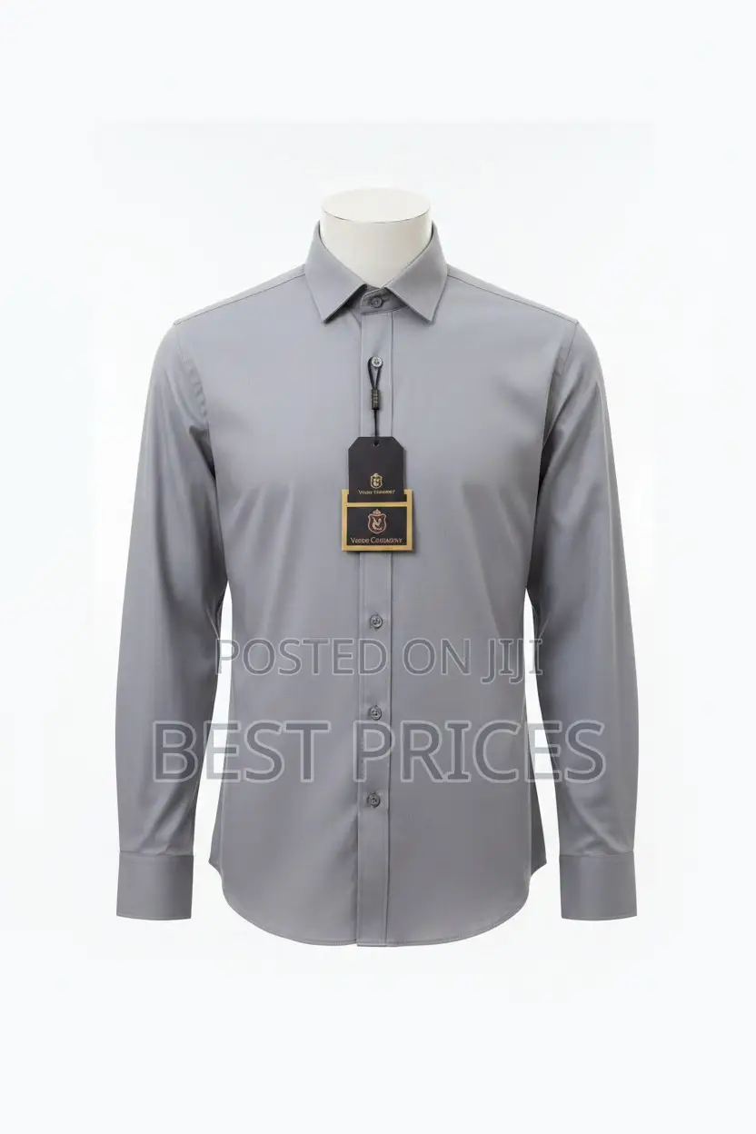 Verso Ceremony Men's Dress Shirt - Grey