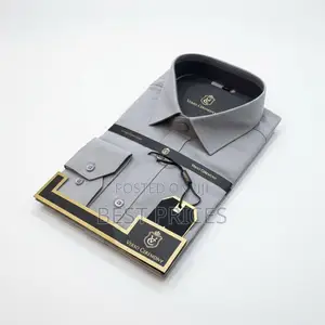 Verso Ceremony Men's Dress Shirt - Grey